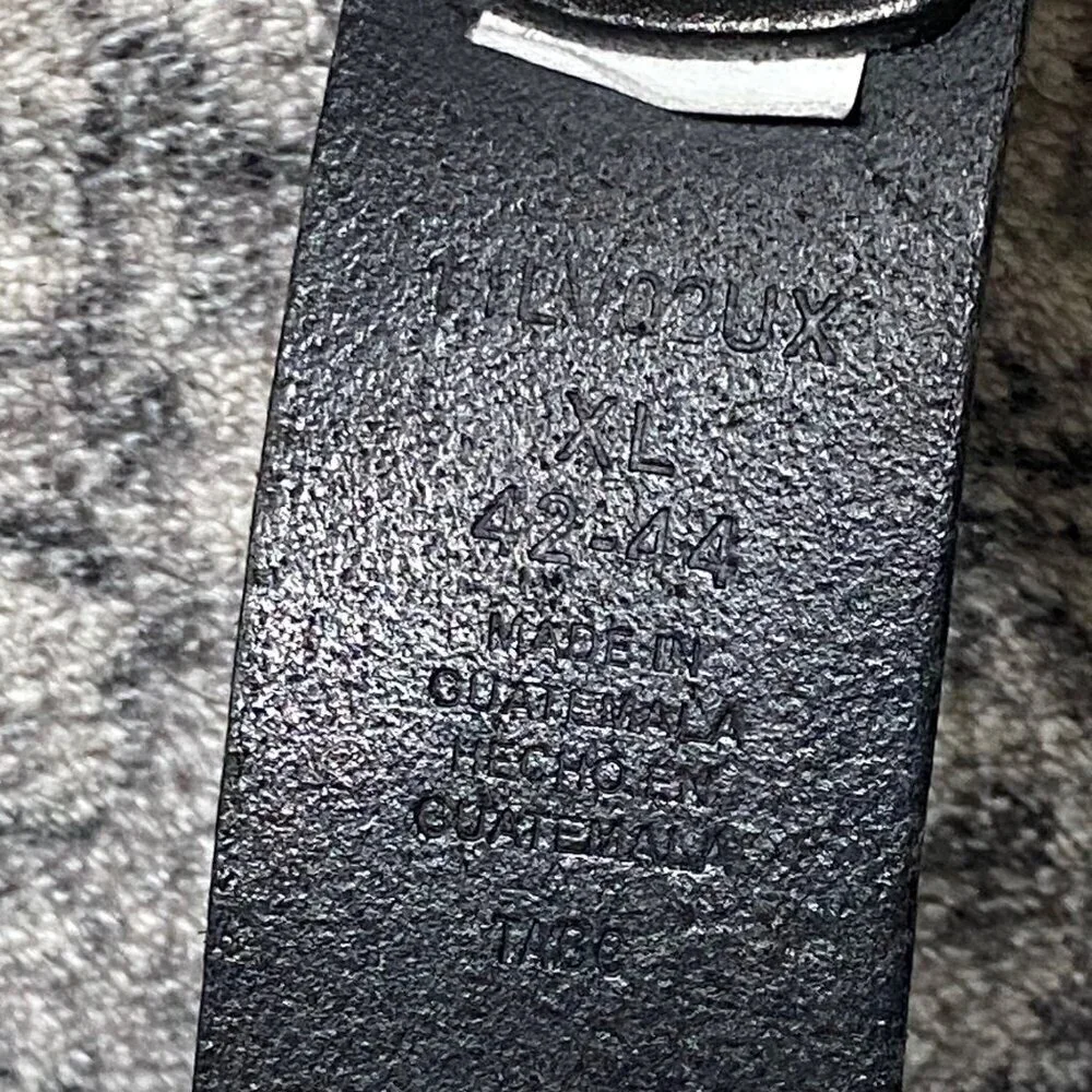 Levi Strauss Mens Leather Black Belt Size 42-44